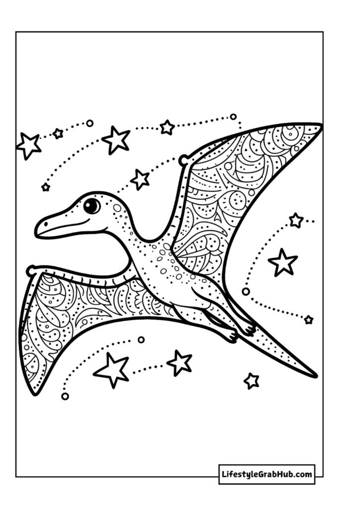 pterodactyl free dinosaur coloring pages