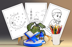 RAMADAN COLORING PAGES FOR KIDS