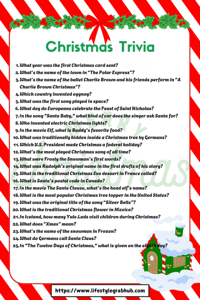 FREE PRINTABLE CHRISTMAS TRIVIA QUESTIONS AND ANSWERS