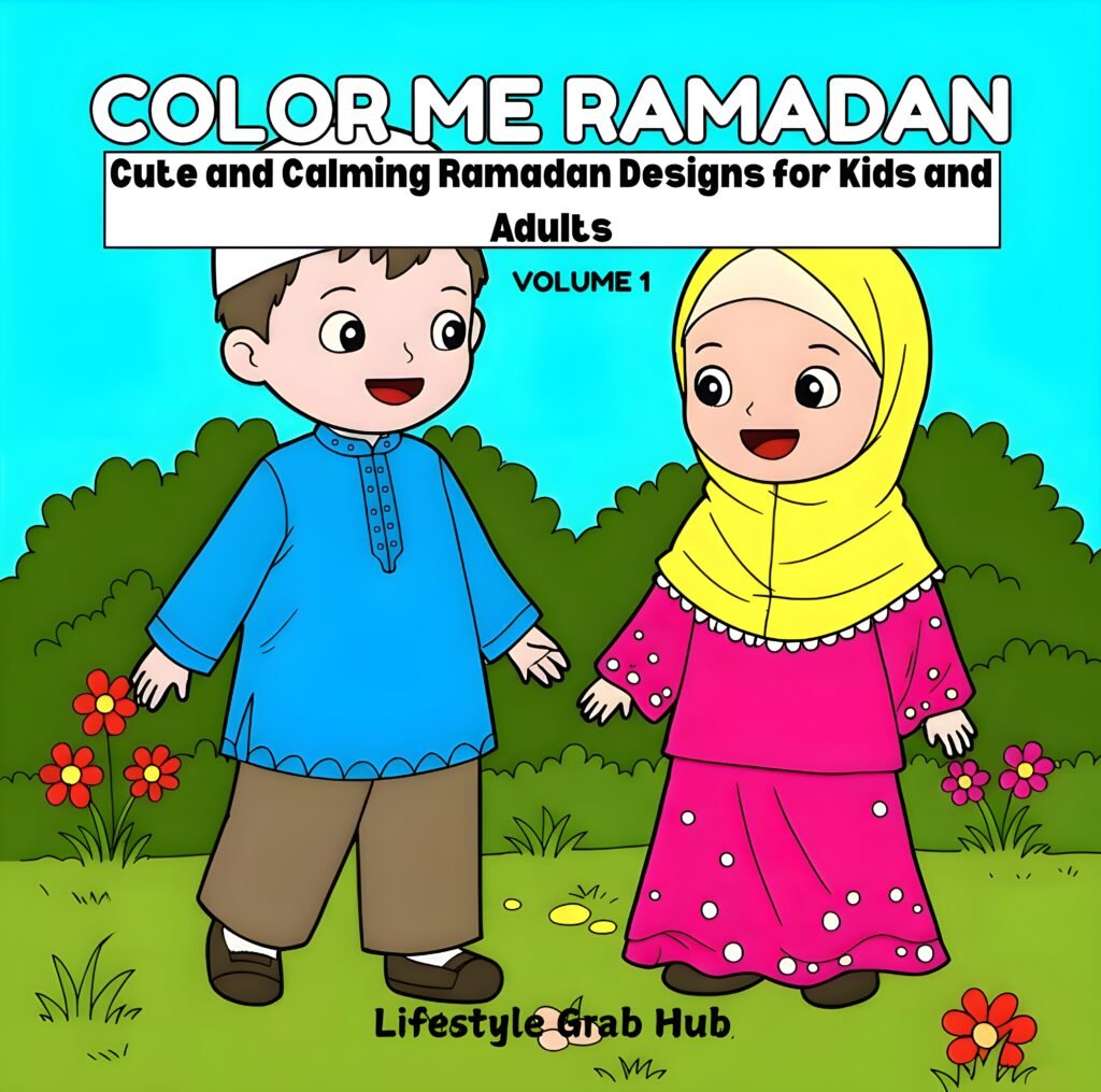 Color Me Ramadan - Bold and easy Ramadan coloring book for kids