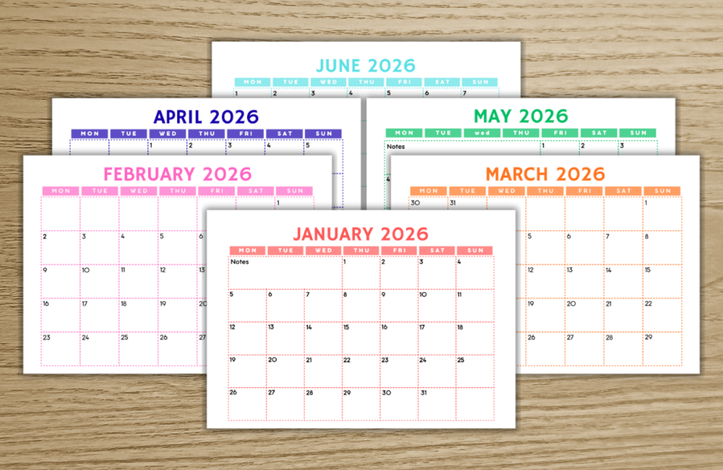 SIMPLE 2026 CALENDAR